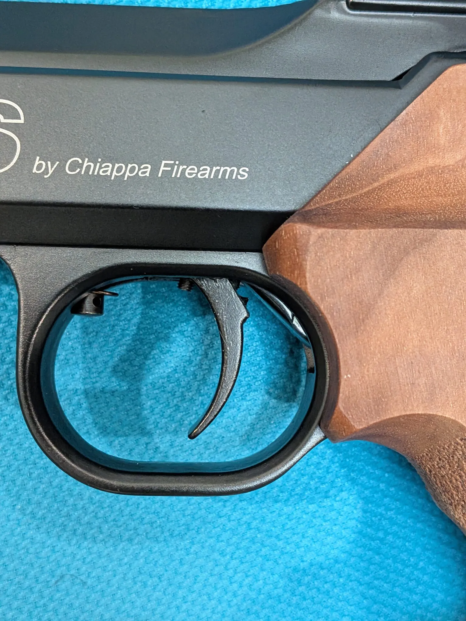 Side view of the FAS 6004 trigger blade showing the shoulder on its rear edge